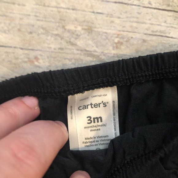 Carter's Baby "Boo" Halloween Ruffle Dress w Pumpkin Tights, Size 3 Months NWTs - Picture 6 of 7